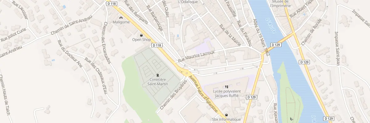 Plan du 35 Rue Maurice Lacroux à Limoux
