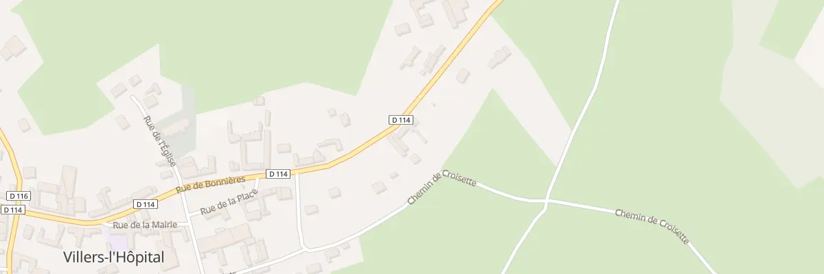 Plan du 11 Rue de Bonnières à Villers-l’Hôpital