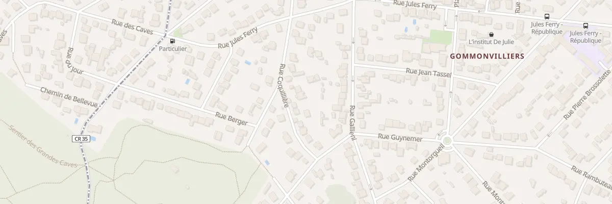 Plan du 29 Rue Coquillière à Igny