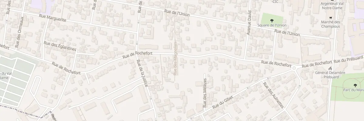 Plan du 47B Rue de Rochefort à Argenteuil