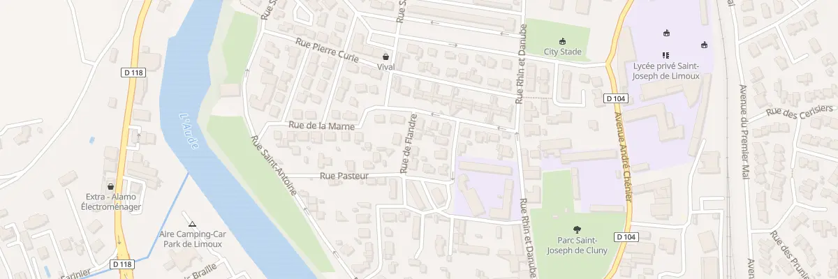 Plan du 6 Rue de Flandre à Limoux