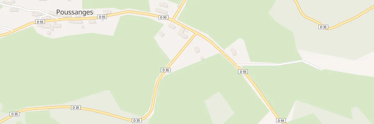 Plan du 26 Le Bourg à Poussanges