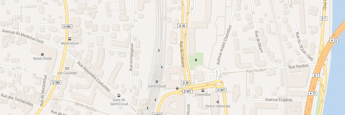 Plan du 19B Rue du Calvaire à Saint-Cloud