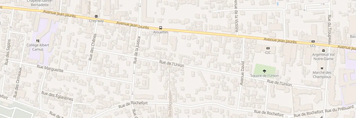 Plan du 52 Rue de l’Union à Argenteuil