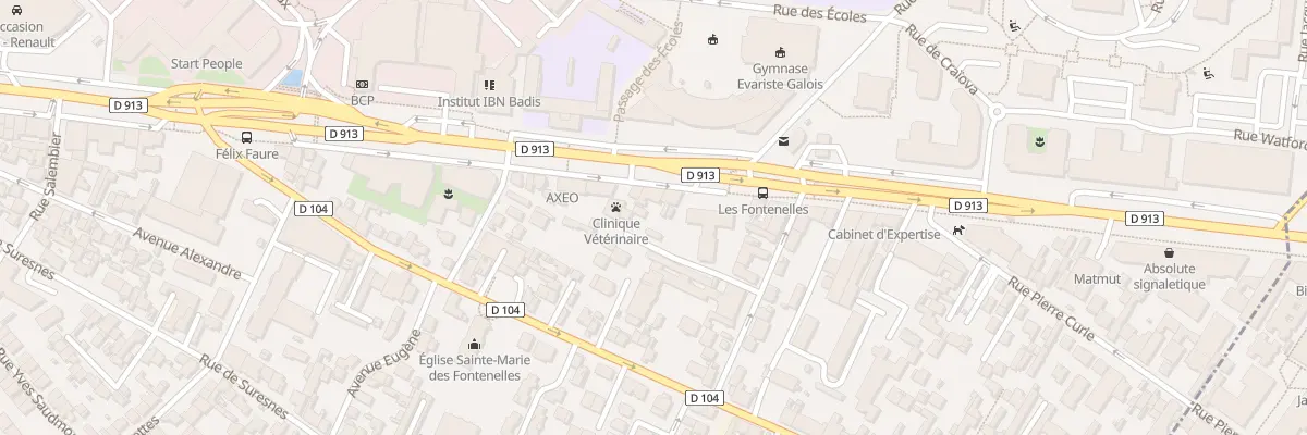 Plan du 250 Av Georges Clemenceau à Nanterre