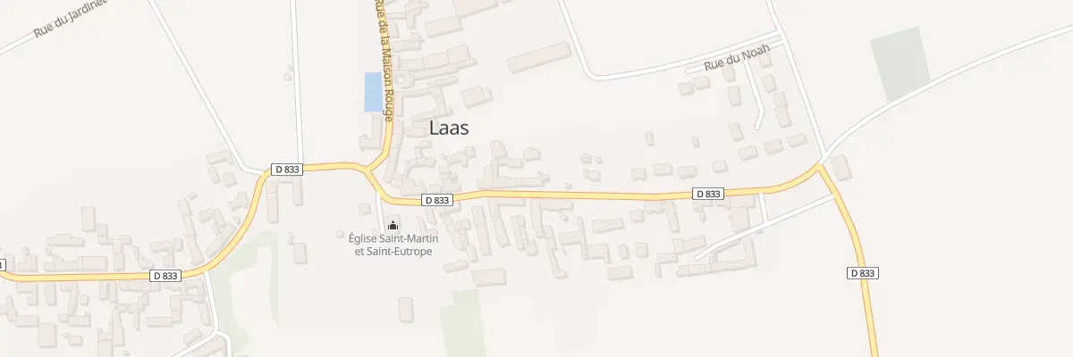 Plan du 11 Rue du Bourg à Laas