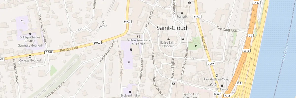Plan du 37 Rue Royale à Saint-Cloud