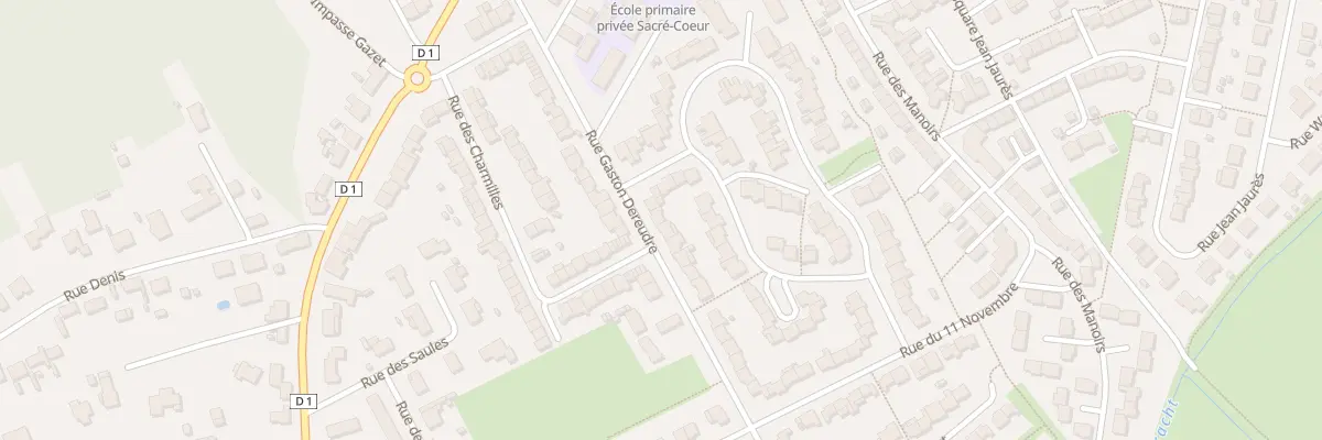 Plan du 223 Rue Gaston Dereudre à Loon-Plage