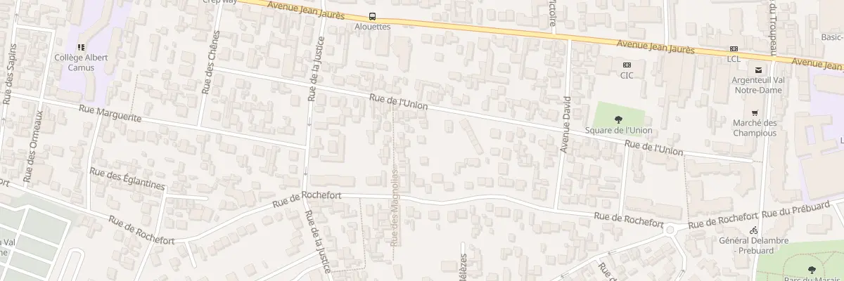 Plan du 39 Rue de l’Union à Argenteuil