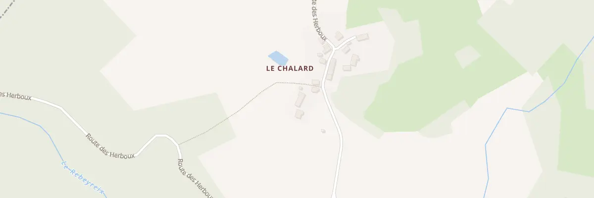 Plan du 2 Le Chalard à Poussanges