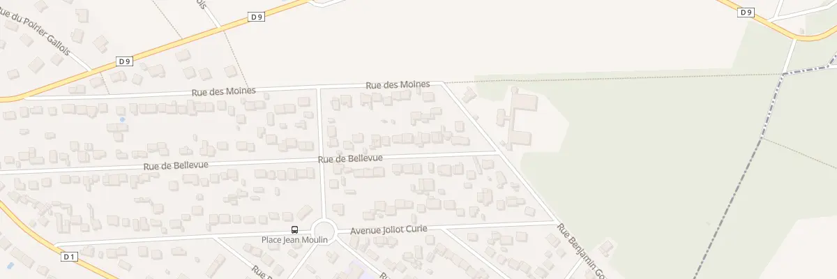 Plan du 73 Rue de Bellevue à Mériel