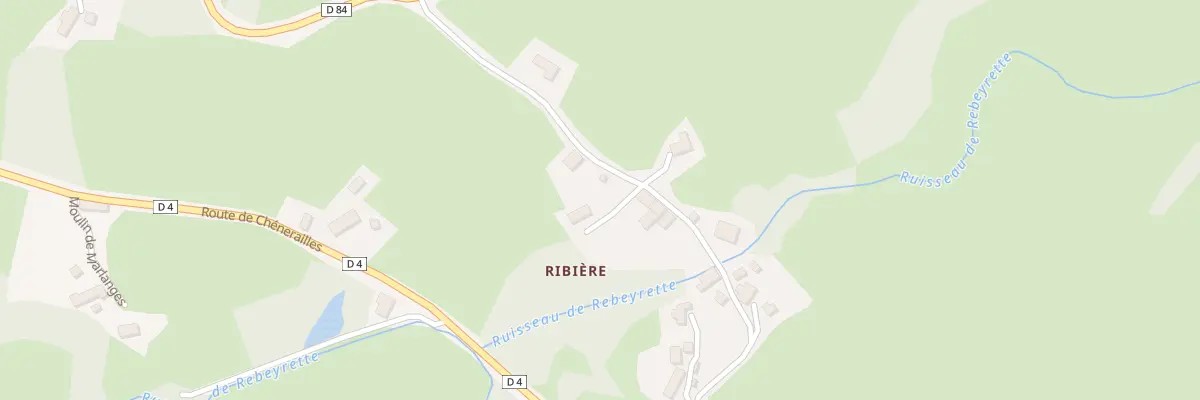 Plan du 28 Ribière à Saint-Chabrais