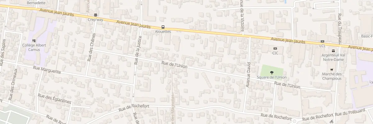 Plan du 50 Rue de l’Union à Argenteuil