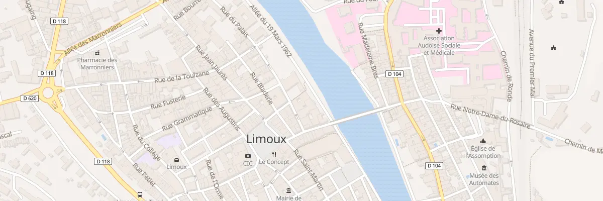 Plan du 10 Rue du Palais à Limoux