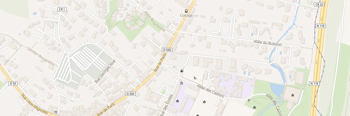 Plan du 12 Rue des Mathurins à Bièvres