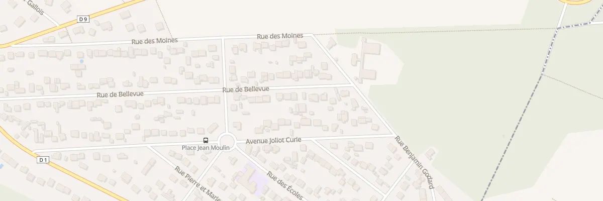 Plan du 64 Rue de Bellevue à Mériel