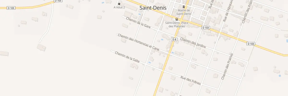 Plan du 1 Che des Hortensias à Saint-Denis