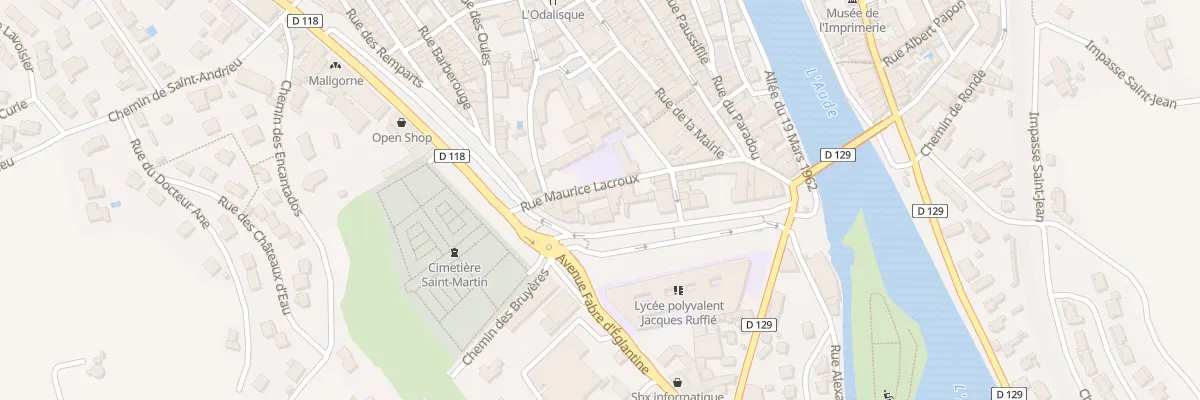 Plan du 29 Rue Maurice Lacroux à Limoux