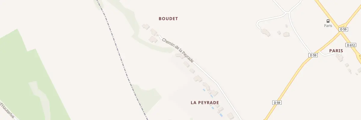 Plan du 255 Che de La Peyrade à Saint-Germier