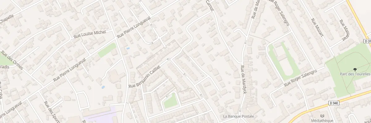 Plan du 16 Rue Benjamin Cailliet à Loon-Plage