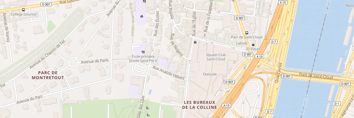 Plan du 3 Rue de Nogent à Saint-Cloud