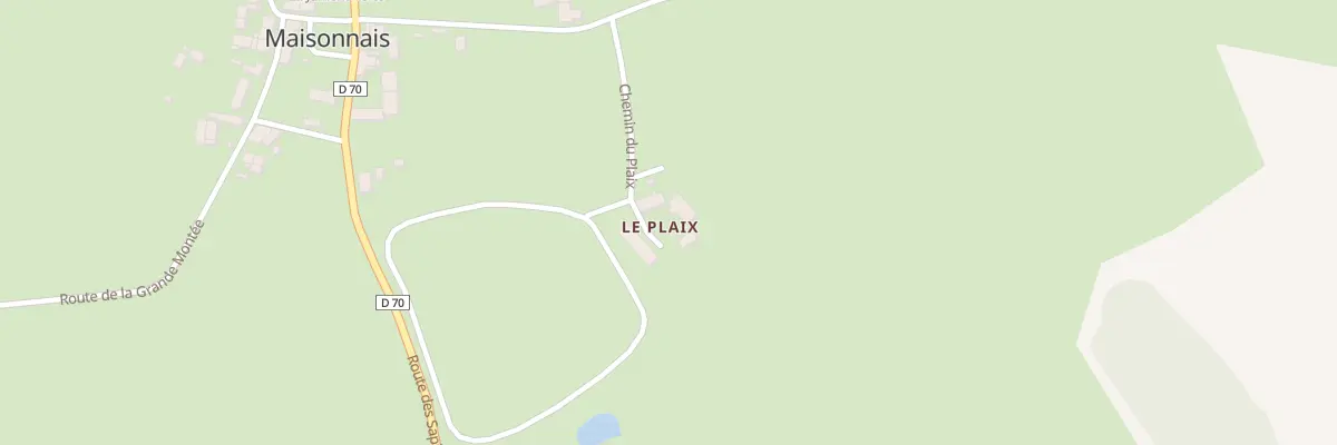 Plan du 186 Rte des Cartelets à Maisonnais