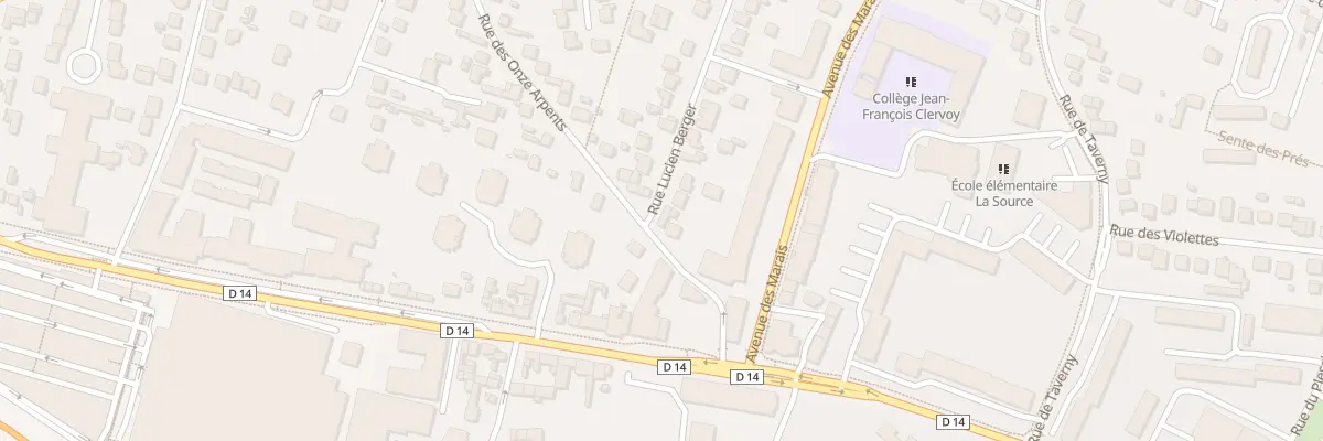Plan du 2 Rue Lucien Berger à Franconville