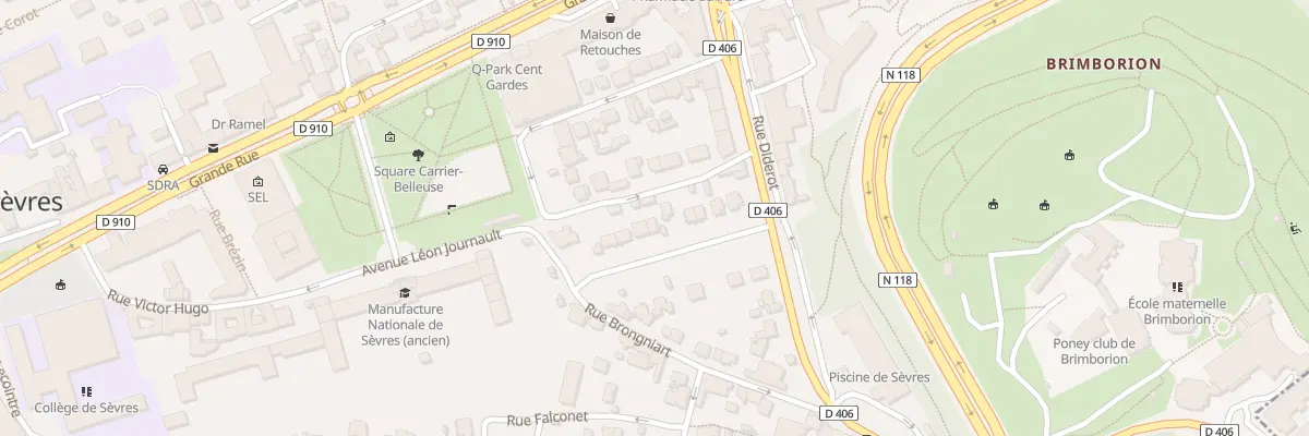 Plan du 10 Av Henri Régnault à Sèvres