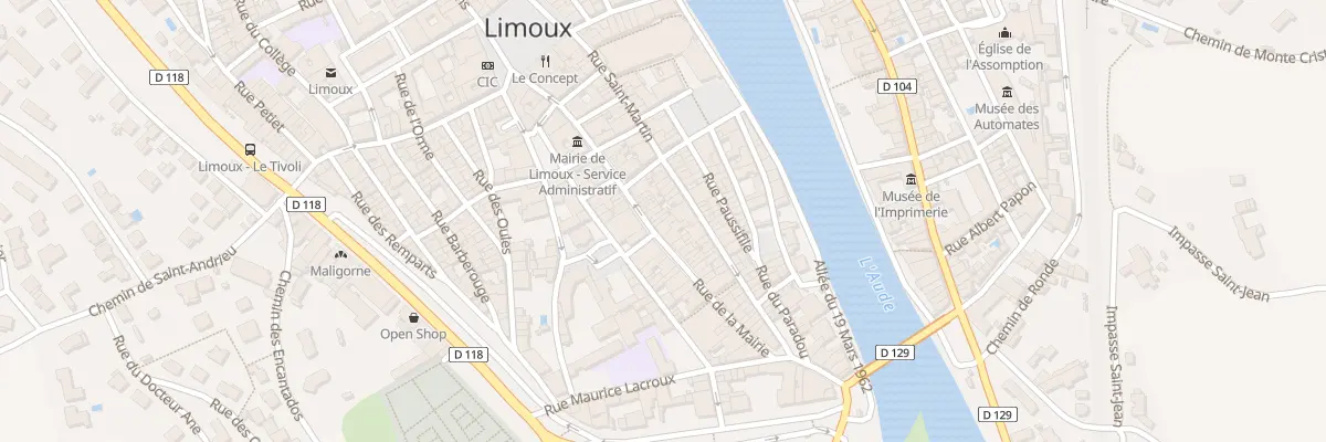 Plan du 40 Rue de la Mairie à Limoux