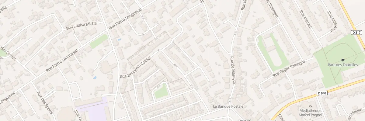 Plan du 8 Rue Benjamin Cailliet à Loon-Plage