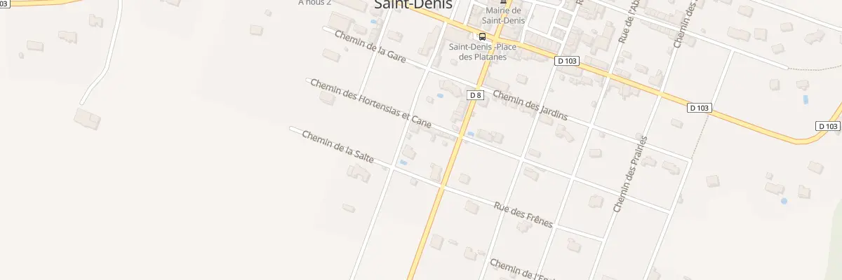 Plan du 118 Le Village à Saint-Denis