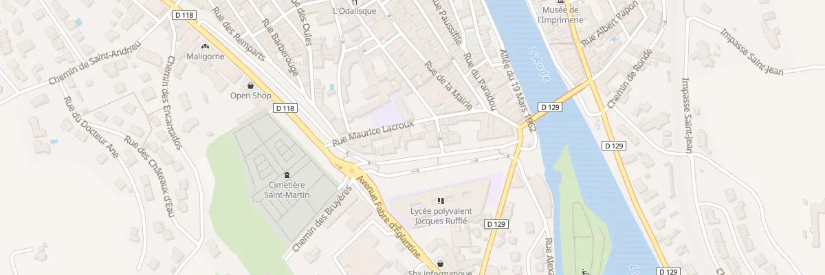 Plan du 23 Rue Maurice Lacroux à Limoux