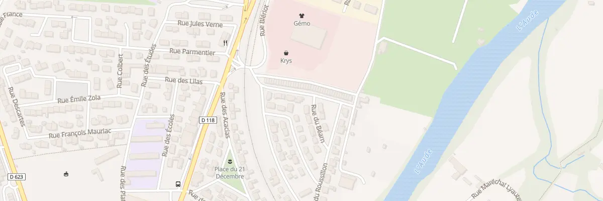 Plan du 1 Rue des Jardins à Limoux