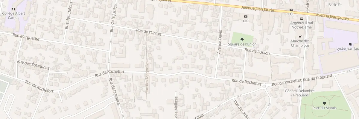 Plan du 36 Rue de Rochefort à Argenteuil