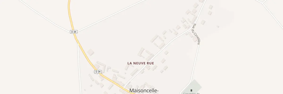 Plan du 5 Vc La Neuve Rue à Maisoncelle-Tuilerie