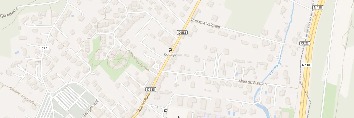 Plan du 38 Rue de Paris à Bièvres