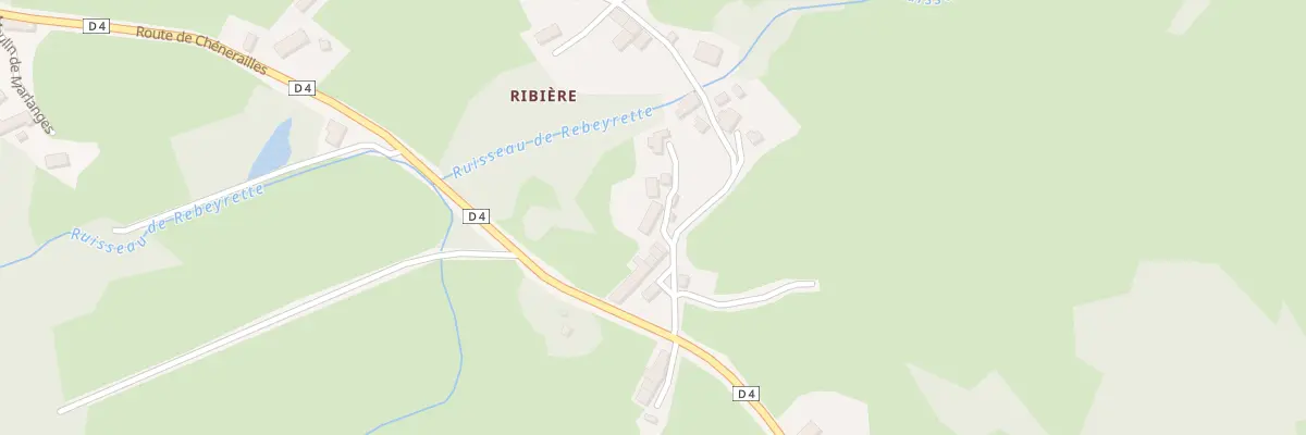 Plan du 14 Ribière à Saint-Chabrais