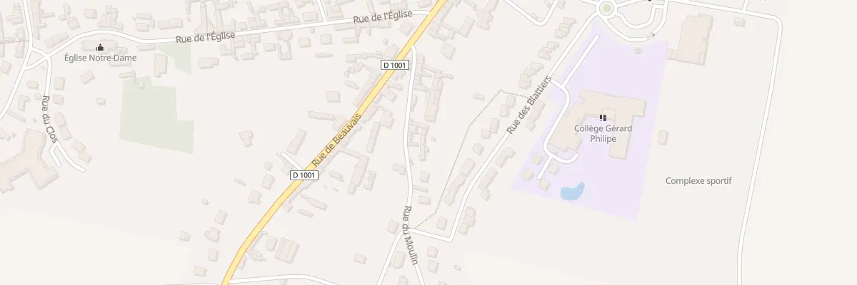 Plan du 11 Rue du Moulin à Froissy