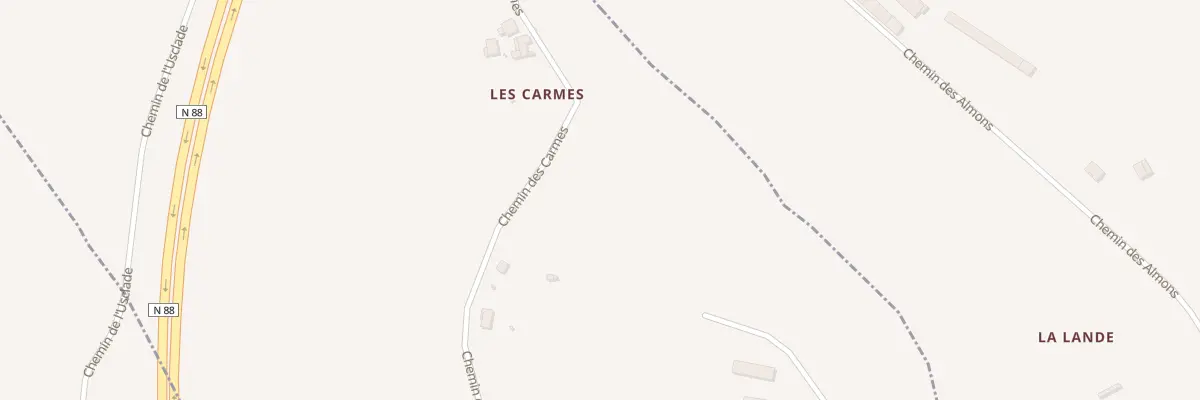 Plan du 202 Che des Carmes à Rosières