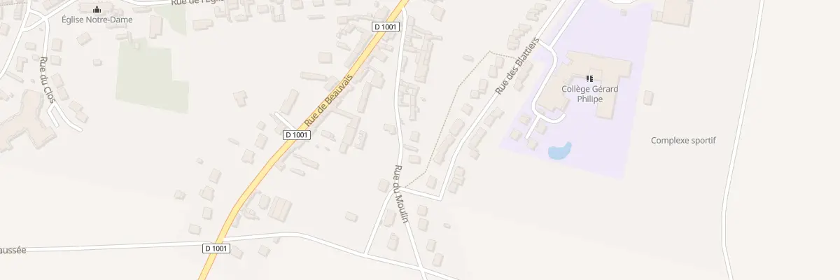 Plan du 13B Rue du Moulin à Froissy