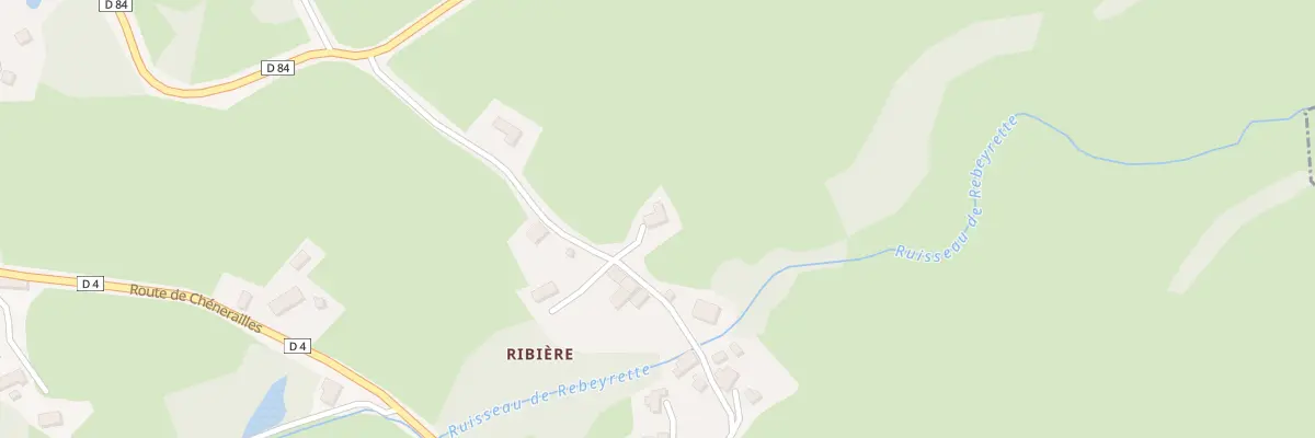 Plan du 27 Ribière à Saint-Chabrais