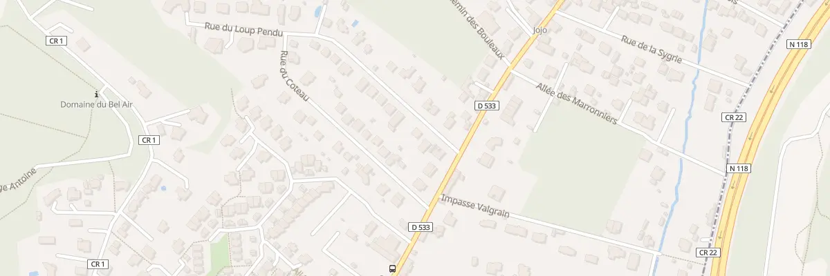 Plan du 3 Rue du Loup Pendu à Bièvres