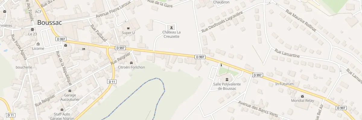 Plan du 18 Av d’Auvergne à Boussac