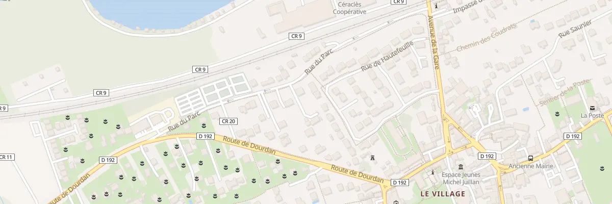Plan du 1 Rue du Parc à Égly