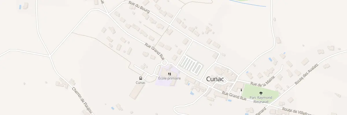Plan du 1 Rue des Ecoles à Cunac