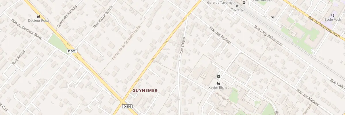 Plan du 16 Rue Thiers à Taverny