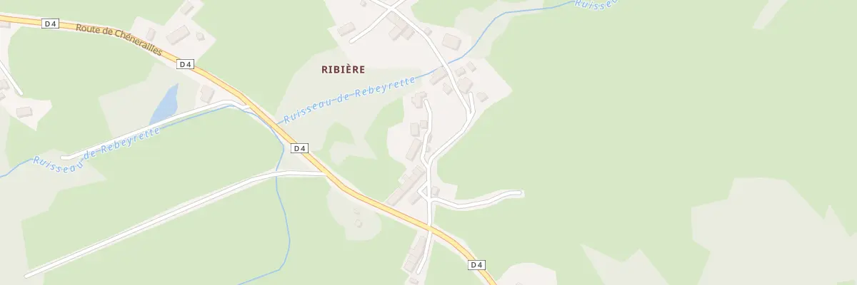 Plan du 15 Ribière à Saint-Chabrais