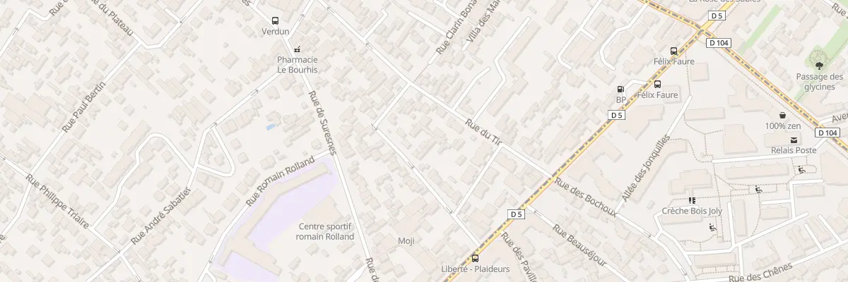 Plan du 22B Rue des Pavillons à Nanterre