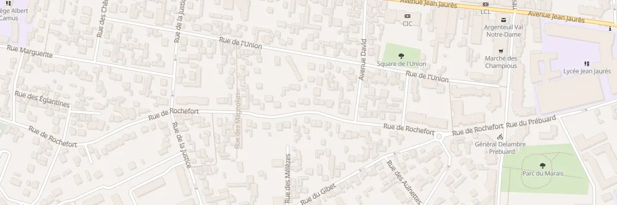Plan du 32 Rue de Rochefort à Argenteuil