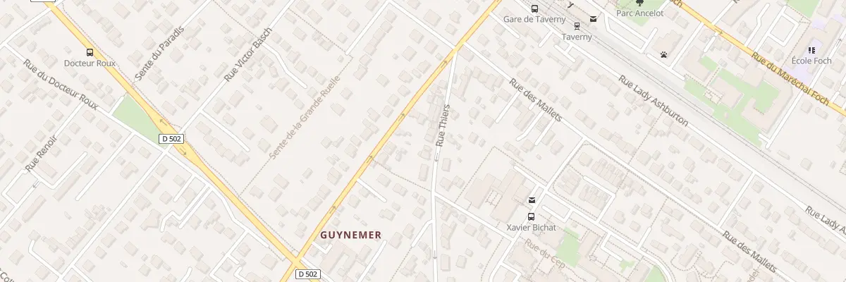 Plan du 14 Rue Thiers à Taverny